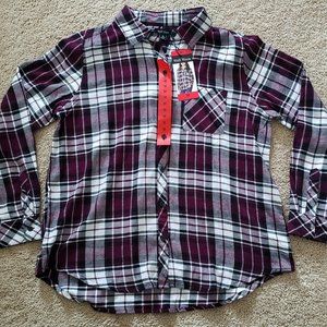 Purple flannel shirt